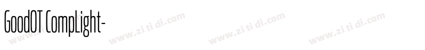 GoodOT CompLight字体转换
